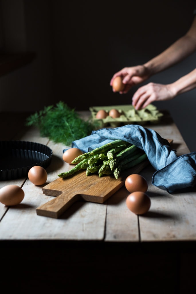 Grüne Spargel Frittata