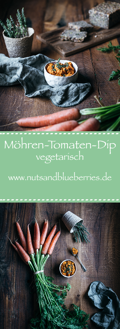 Möhren-Tomaten-Dip Food Fotografie
