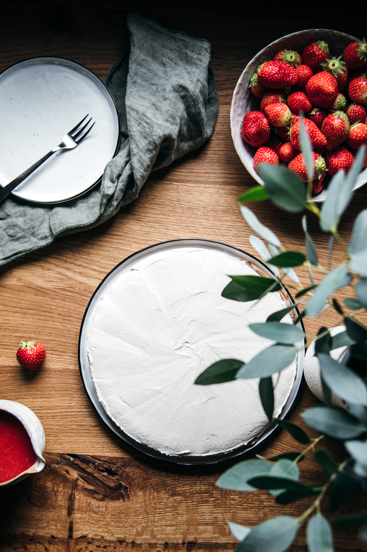 Veganer Käsekuchen Food Fotografie