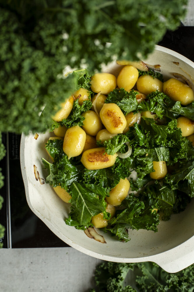 Kürbis-Grünkohl-Pfanne