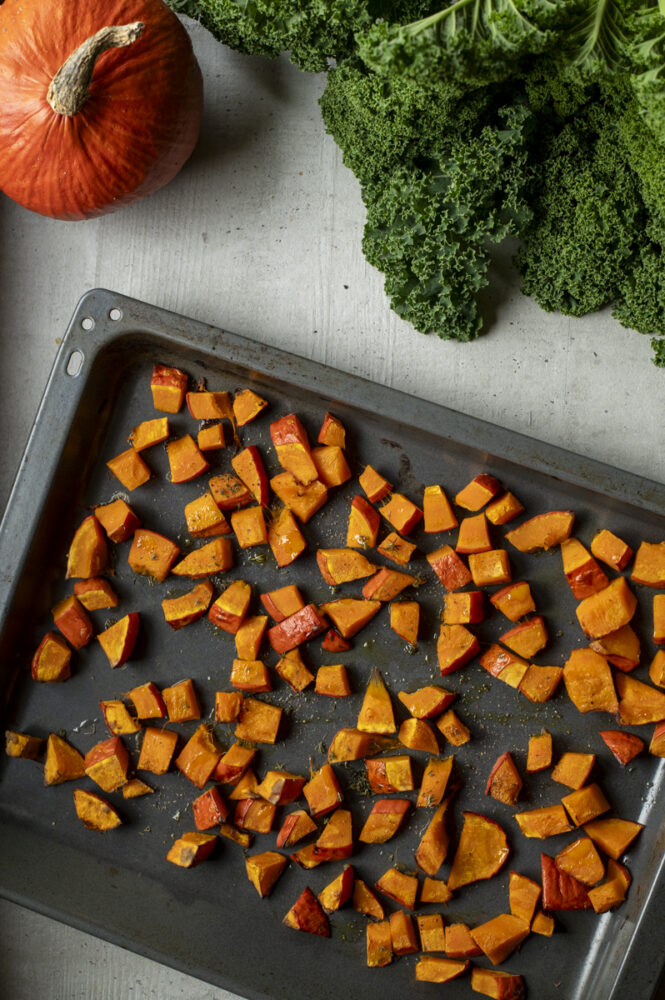 Kürbis-Grünkohl-Pfanne